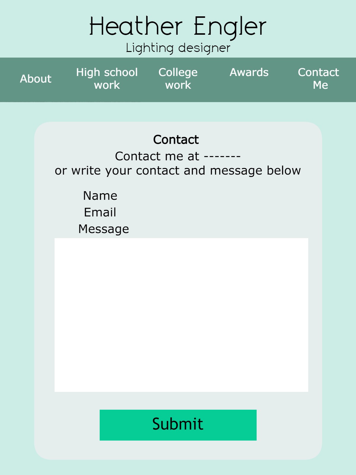 contact page